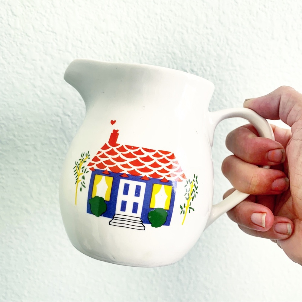 FARMHOUSE decor creamer kitchen cute serveware vtg